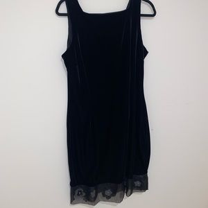 NWT Vintage Molly Malloy Velvet Black Dress
